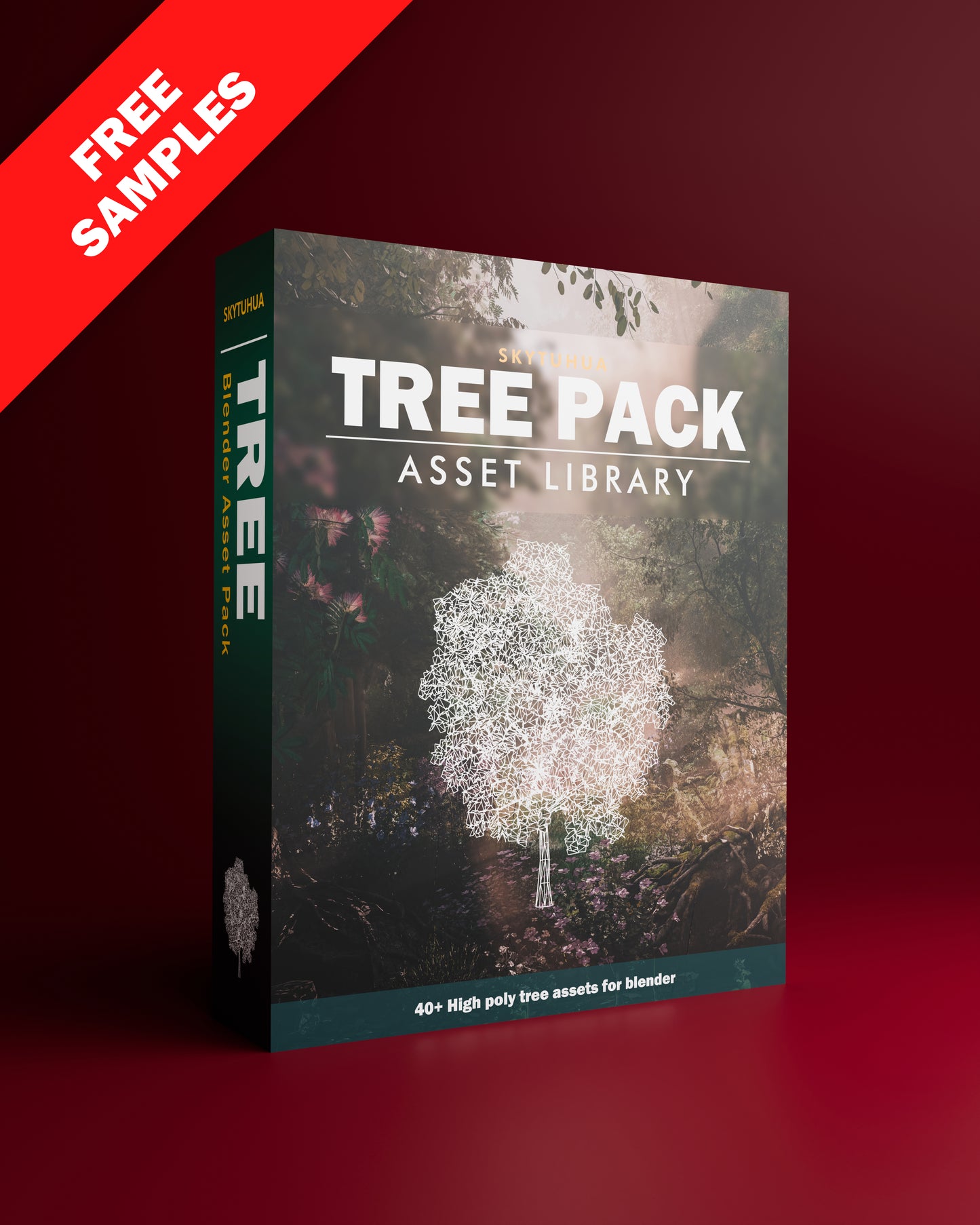 FREE Blender Tree Asset Pack Samples